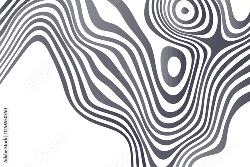 Abstract background with gray waves. Eps 10