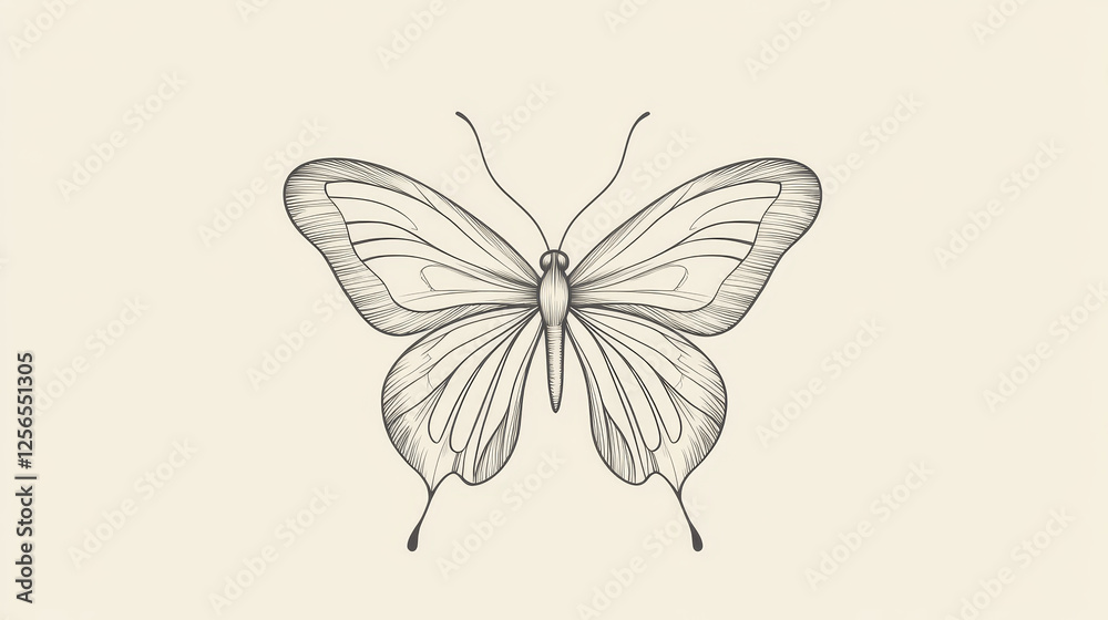 Outline butterfly silhouettes and contours. Moth vector insect logo with open and closed wings, isolated summer or spring butterfly. Tattoo design, spa or beauty salon symbol Outline butterfly silhouettes and contours. Moth vector insect logo with open and closed wings, isolated summer or spring butterfly. Tattoo design, spa or beauty salon symbol