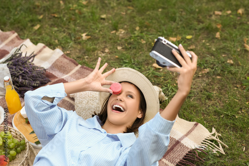 Beautiful happy young woman...