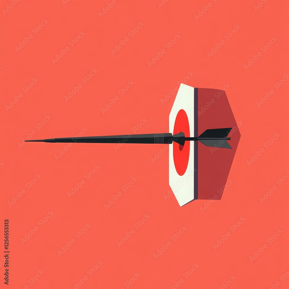 Business Management Teamwork Leadership Goal Setting Success Goal Achievement A dart hitting the bullseye on a dartboard. Business Management Teamwork Leadership Goal Setting Success Goal Achievement A dart hitting the bullseye on a dartboard.