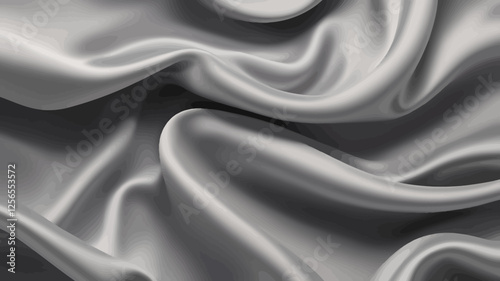 Luxurious fabric: Silk cascade in waves of smooth elegance, a testament to quality and style, evoking a sense of luxury.