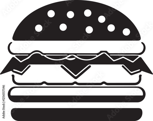 fast food hamburger