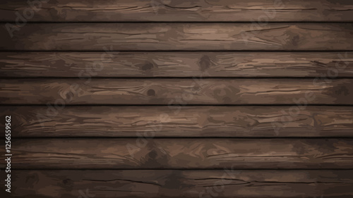 Rustic Wood Texture: A close-up photograph of rough-hewn, dark brown wooden planks with a horizontal grain pattern. The natural wood texture showcases knots, imperfections, and a rich.