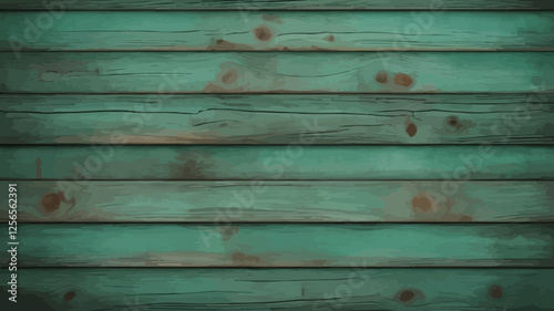 Rustic Teal Wood Plank Texture: An inviting shot captures the essence of nature's raw beauty and timeless appeal with a beautiful texture of teal-colored planks, displaying its rustic appeal. 