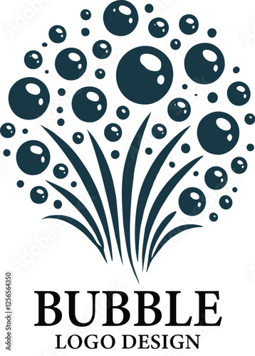 Bubble Vector Logo Design photo