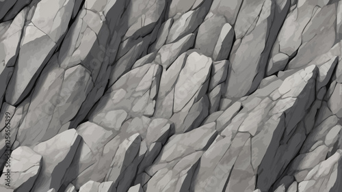 Textured Stone: A close-up view showcases the rugged beauty of weathered stone, capturing the intricate details of texture and form, suggesting both strength and timeless endurance.