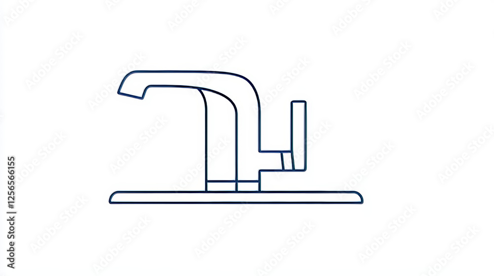 Tap kitchen and bathroom compression faucet thin line icon. House bathtub spigot valve, bathroom modern tap or kitchen water mixer linear vector icon. Toilet watertap line pictogram or symbol Tap kitchen and bathroom compression faucet thin line icon. House bathtub spigot valve, bathroom modern tap or kitchen water mixer linear vector icon. Toilet watertap line pictogram or symbol
