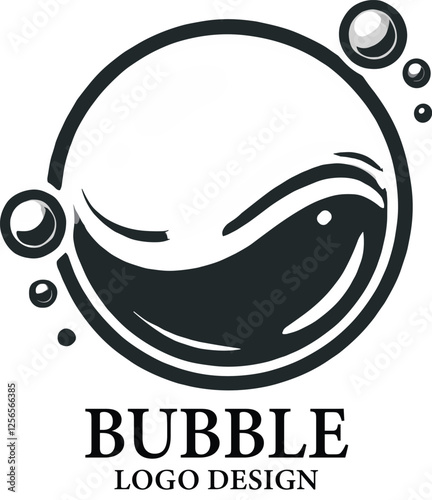 Bubble Vector Logo Design photo