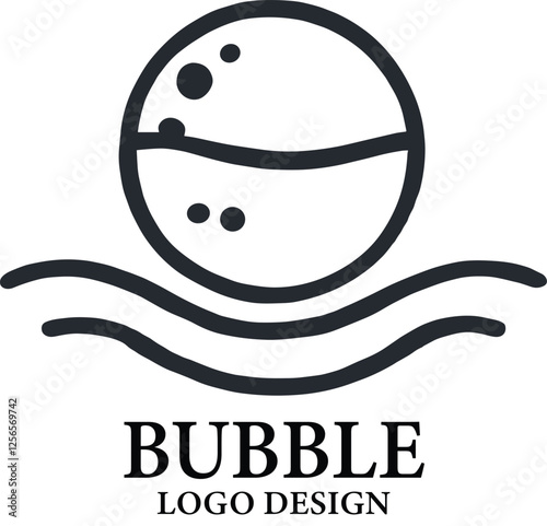 Bubble Vector Logo Design photo