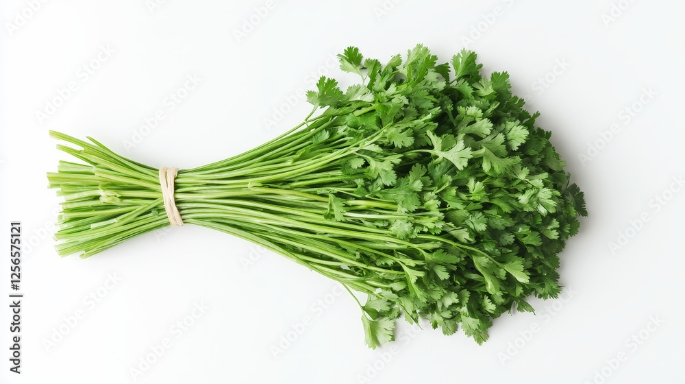 Green coriander or chinese parsley isolated sketch. Vector cilantro kitchen herb, annual plant herbal seasoning, spring greens. Spicy vegetarian food condiment, culinary aromatic ingredient Green coriander or chinese parsley isolated sketch. Vector cilantro kitchen herb, annual plant herbal seasoning, spring greens. Spicy vegetarian food condiment, culinary aromatic ingredient