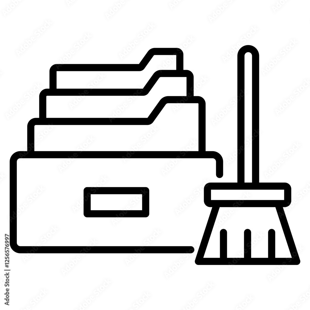 Data cleansing icon Data cleansing icon