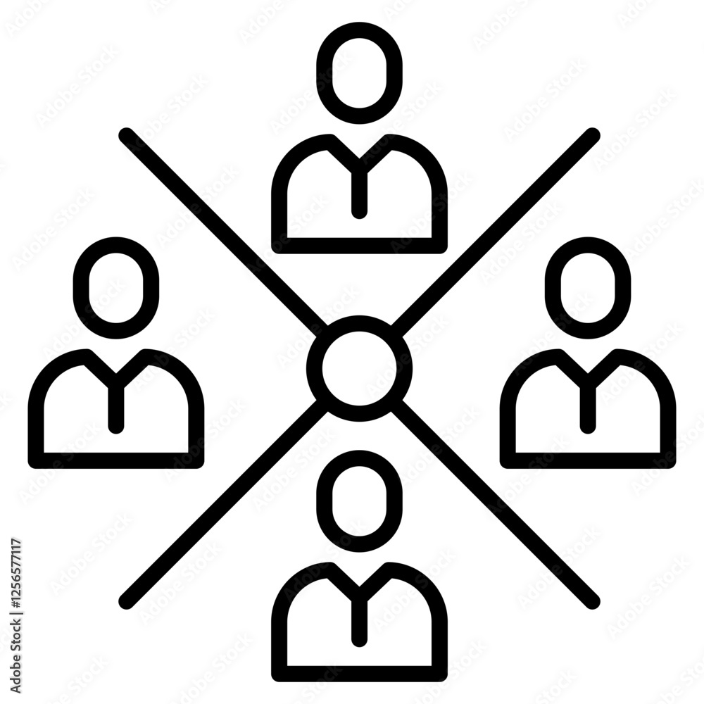 Customer segmentation icon Customer segmentation icon