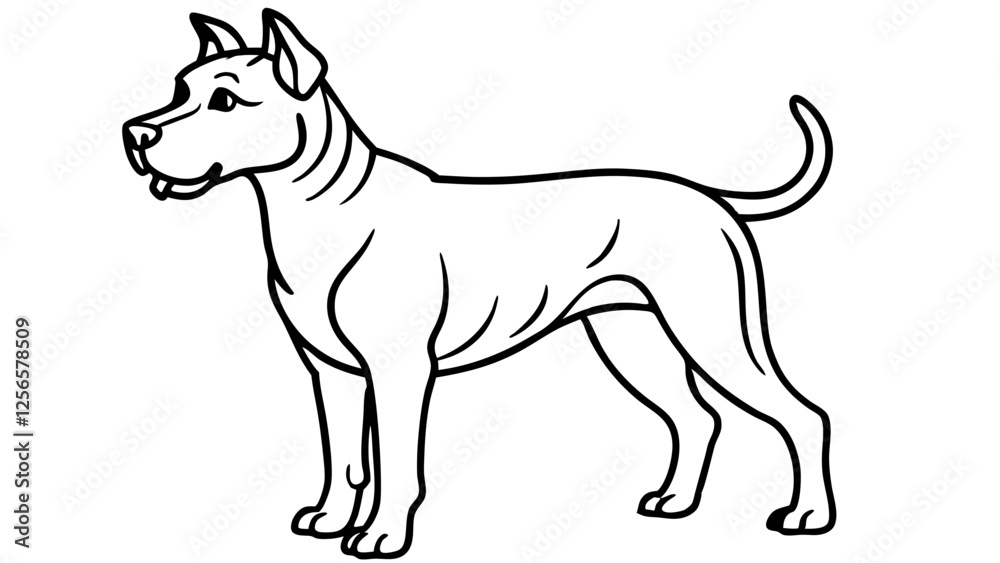 Fototapeta premium black and white dog