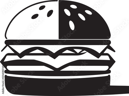 fast food hamburger