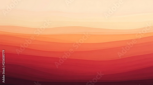 Abstract Warm Hues Gradual Color Transition Landscape