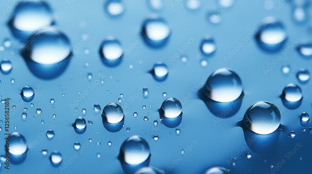 custom made wallpaper toronto digitalStunning blue metal surface adorned with sparkling water drops creates a mesmerizing visual effect.