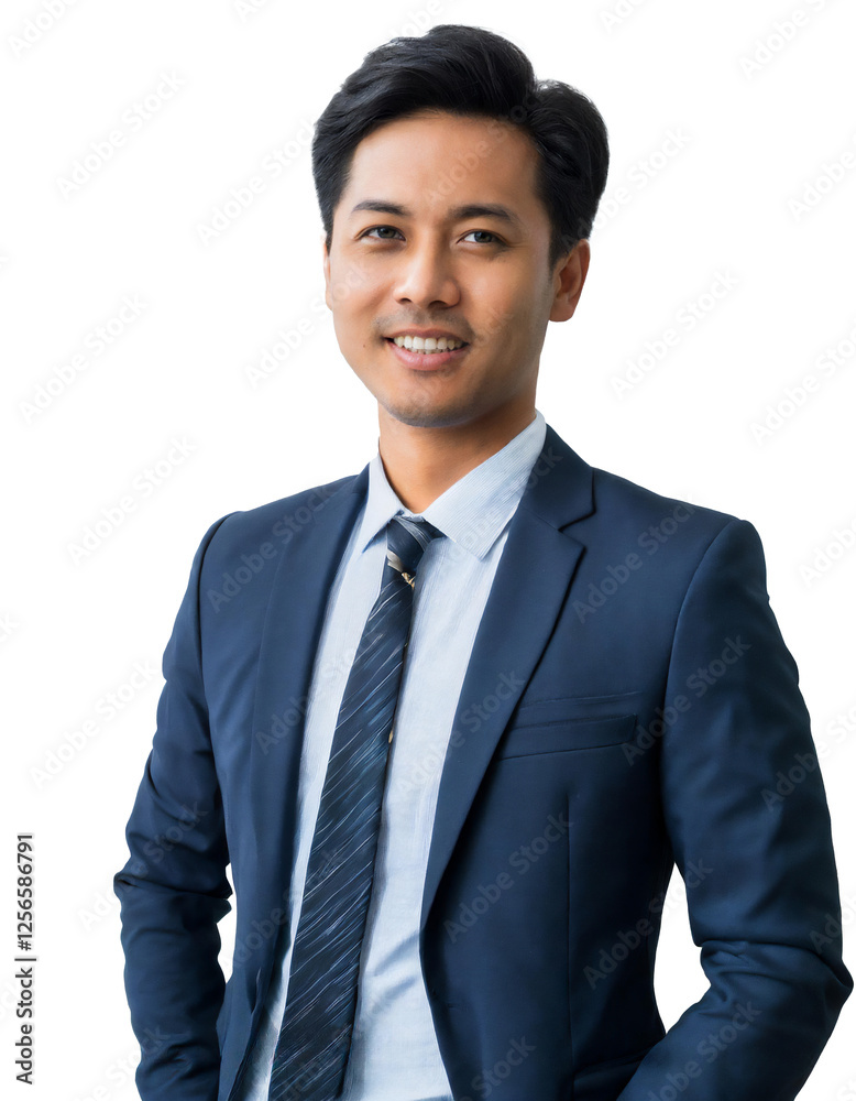 Portrait of only one Man. White Background. Portrait of only one Man. White Background.