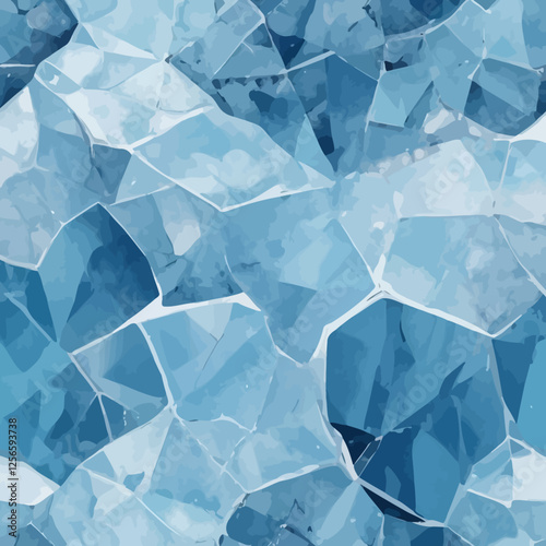 Crystalline Texture: An abstract representation of icy formations with captivating shades of blue, evoking a sense of cool and serene. 