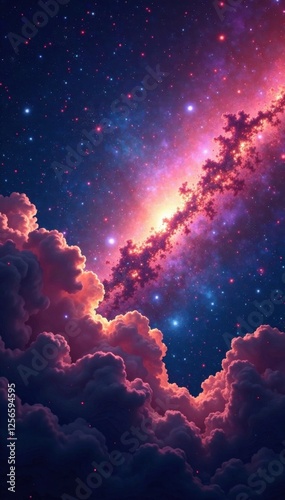 cosmic clouds of shimmering stardust, cosmic, ethereal
