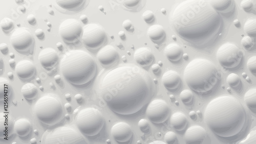 Abstract Bubble Texture: Close-up view of a mesmerizing textured surface, adorned with an array of softly rounded bubbles. This macro shot unveils the intricate details of a fluid form.