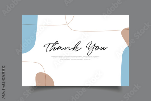 thank you crad template design