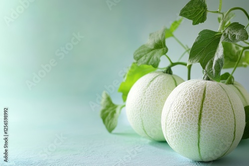 fresh winter melon fruits separated on photo