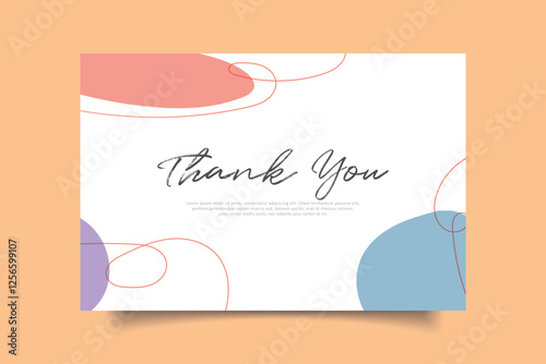 thank you crad template design
