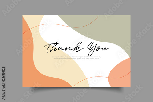 thank you crad template design