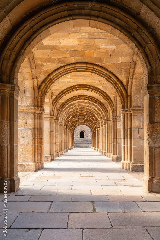 An archway, the entrance to an ancient stone castle. Traveling through the castles of the Middle Ages. An archway, the entrance to an ancient stone castle. Traveling through the castles of the Middle Ages.