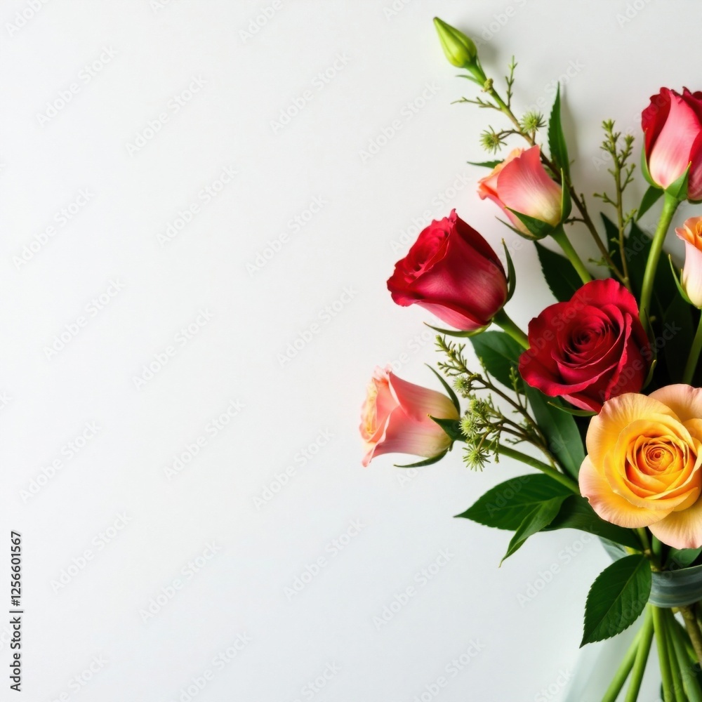 Floral arrangement on white table, arrangement, flowers, flowers on table Floral arrangement on white table, arrangement, flowers, flowers on table