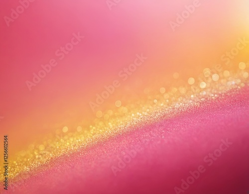 A dreamy gradient of pink and orange hues with sparkling bokeh effects.