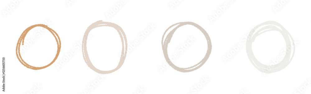 Hand Drawn Circle Frame for Wedding Invitation Hand Drawn Circle Frame for Wedding Invitation