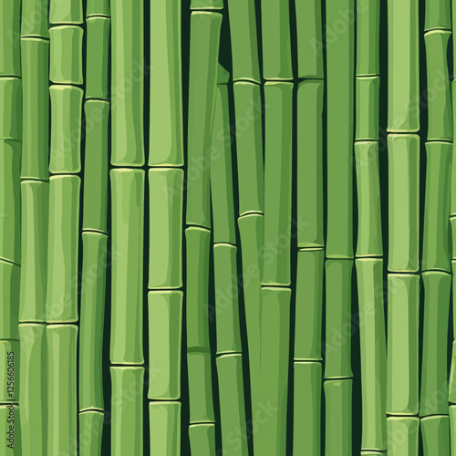 Bamboo Forest Harmony: Captivating image of the natural bamboo forest, the green stalks create a tranquil ambiance, inviting the viewers to the calming, rejuvenating experience.