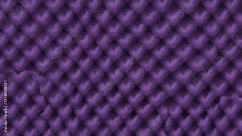 Purple Knitted Texture: A detailed close-up shot of a luxurious purple knitted fabric, showcasing the intricate texture and repeating pattern of the knit stitches.