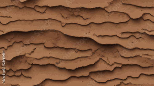 Earth Layered: A captivating visual of layered earth, evoking the raw beauty of geological formations, rich textures and earthy tones, revealing the passage of time and natural processes.