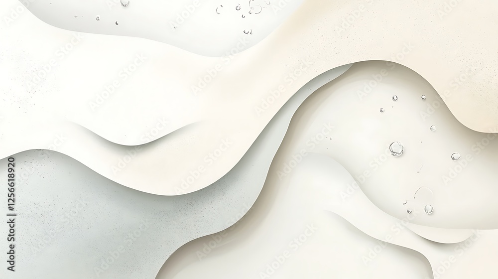 Abstract White Cream Wave Background Design Abstract White Cream Wave Background Design