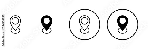 Address icon vector. home location sign and symbol. pinpoint