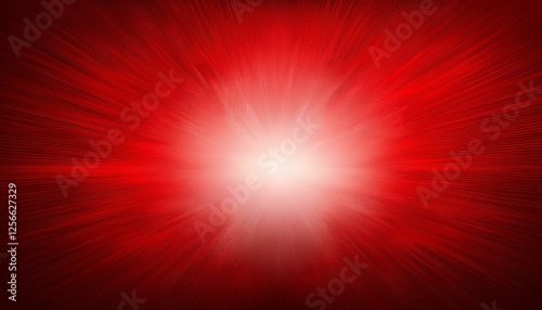 abstract red background with a bright light spot in the middle copy space