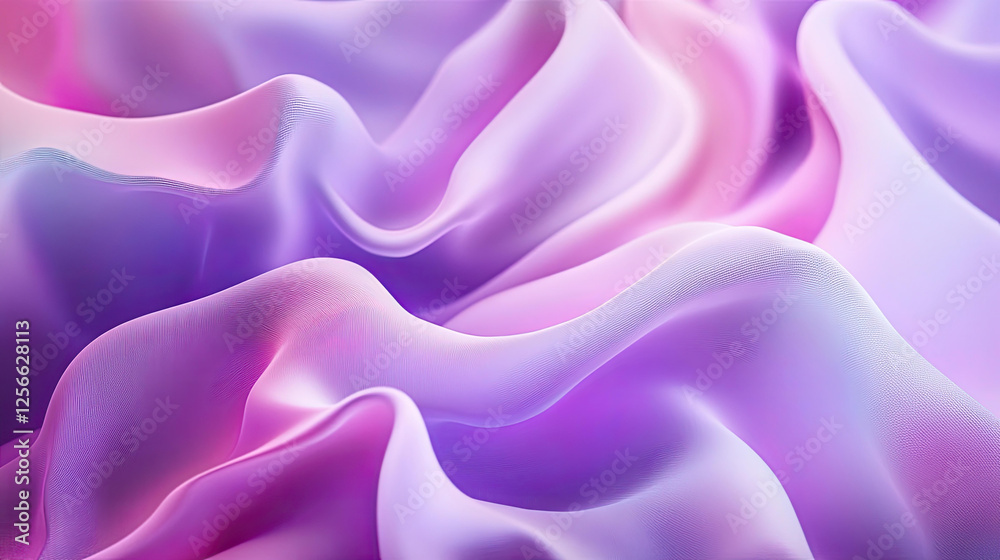 Fototapeta premium Abstract Purple and Pink Silk Fabric Texture Background Image
