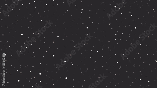 Abstract Celestial Dance: Witness an artful composition of glowing square particles that drift and twinkle, reminiscent of stars scattered across a dark cosmos.