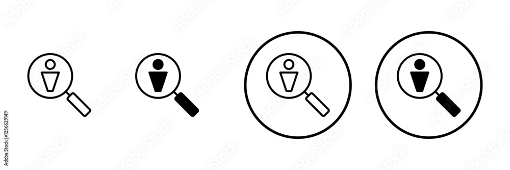 Hiring icon vector. Search job vacancy sign and symbol. Human resources concept. Recruitment Hiring icon vector. Search job vacancy sign and symbol. Human resources concept. Recruitment