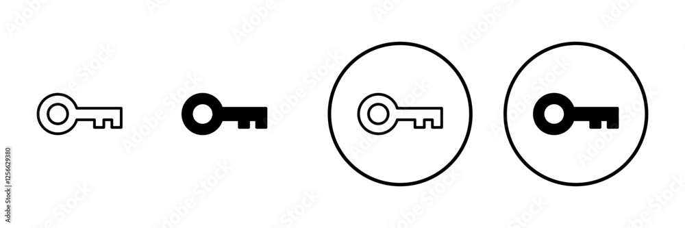 Key icon vector. Key sign and symbol.