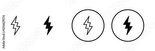 Lightning icon vector. electric sign and symbol. power icon. energy sign