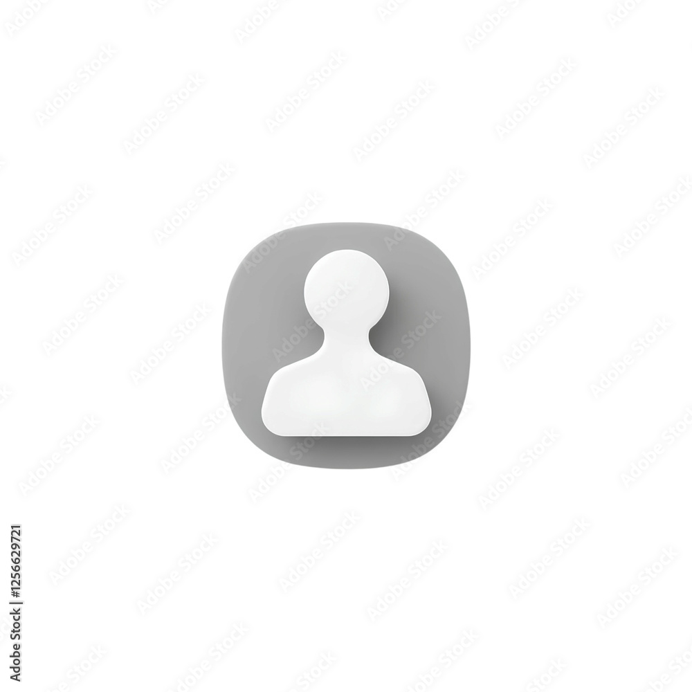 gray square user profile symbol with a flat and simple design, high quality png isolated on transparent background gray square user profile symbol with a flat and simple design, high quality png isolated on transparent background