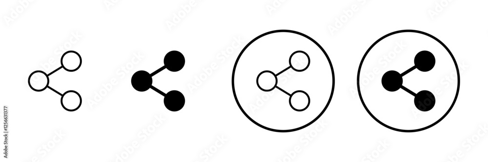Share icon vector. Sharing sign and symbol Share icon vector. Sharing sign and symbol