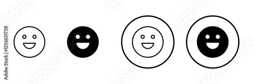 Smile icon vector. smile emoticon icon. feedback sign and symbol