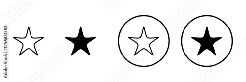 Star icon vector. rating sign and symbol. favourite star icon