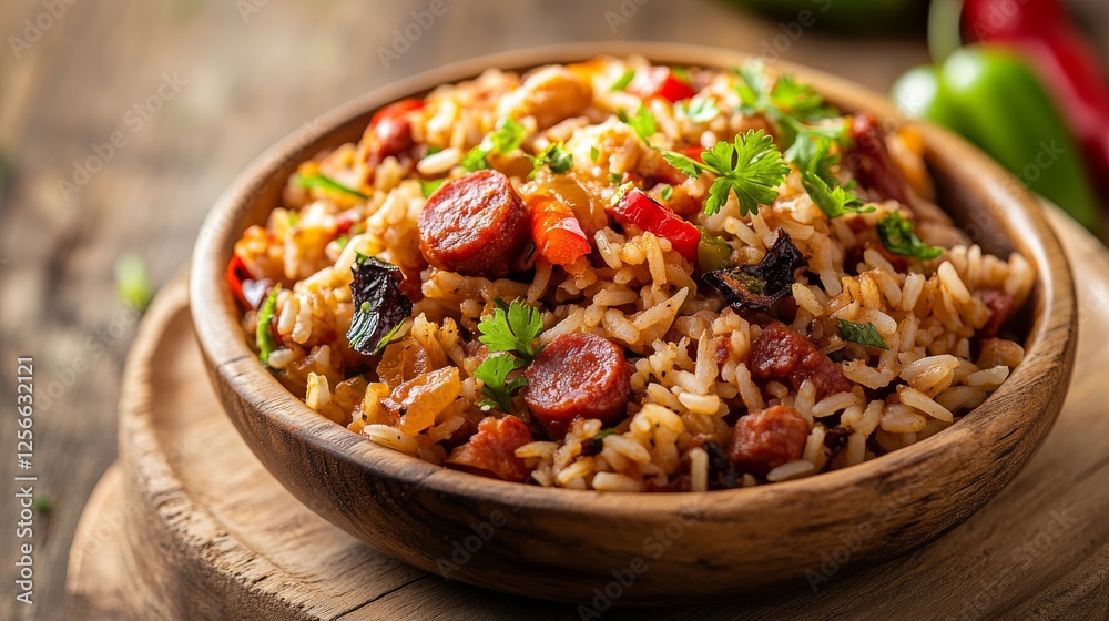 Image of rice and Spanish tapas with chorizo and peppers on a rustic wooden board, emphasizing vibrant and flavorful aspects. Ideal for Spanish cuisine and appetizers. Image of rice and Spanish tapas with chorizo and peppers on a rustic wooden board, emphasizing vibrant and flavorful aspects. Ideal for Spanish cuisine and appetizers.