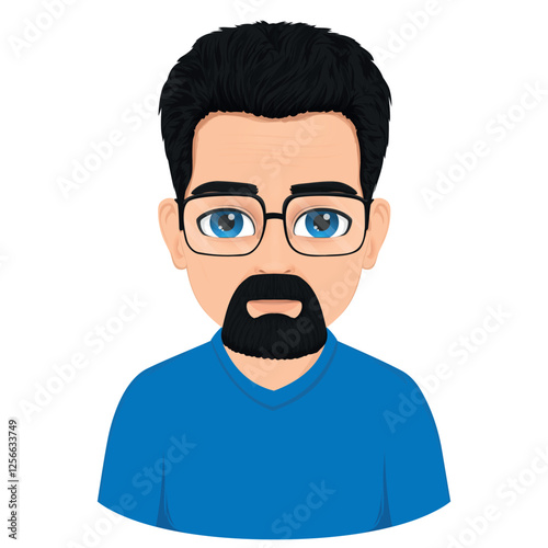 portrait of middle aged bearded man