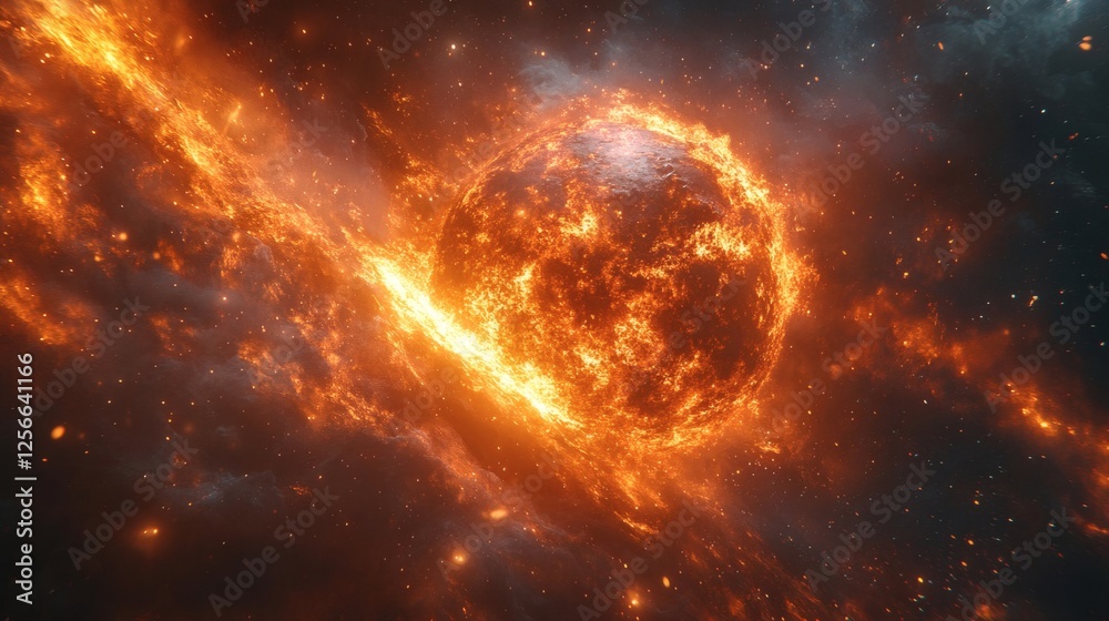 Celestial Lights in a Vast and Peaceful Universe